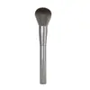 Pincel para Pó Solto Série Glaze Cinza Pincel Portátil para Base para Aplicação Uniforme Ferramenta de Beleza que Não Absorve o Pó Pincel Único de Maquiagem