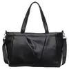 2026 Bolsa de Viaje Negra de Gran Capacidad Bolso de Mano al Hombro Bolso Tote Moda y Sencillo Bolsa para Gimnasio Yoga Unisex