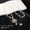 Cadena de Suéter Estilo Nuevo Transfronterizo Inspirada en Chanel Versión Coreana Collar Largo Lujo Ligero Nicho Aleación de Alta Gama Que No Se Desvanece Al Por Mayor