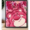 Oso Fresa Dibujo de Diamantes DIY Hecho a Mano Autoadhesivo Albañilería Dibujos Animados Animación Regalo de Cumpleaños Dibujo Crayon Shin-chan Bordado de Diamantes