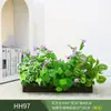 Paisagismo com Plantas Verdes Simulação Floreira Divisória de Piso Arte Floral de Chão Paisagem de Plantas Combinação de Floreira Flor Artificial em Vaso Bonsai Decoração