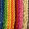 Cuerda de polipropileno en blanco y negro, cuerda de cuatro agujas, portátil, con cordón hueco, de nailon tejido de color, venta al por mayor de fábrica