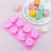 Molde de Silicona para Pastel de Flores de 8 Piezas, Molde para Gelatina y Pudín, Molde para Mooncake, Jabón Artesanal DIY, Molde para Yeso de Aromaterapia, Molde para Bandeja de Hielo