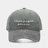 Gorra de Béisbol Retro Americana Unisex Moda Vintage Versátil Gorra de Pico Bordado para Pareja Protección Solar Sombrero para el Sol Exterior