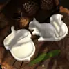 Molde de Silicona para Bandeja de Bellotas de Ardilla de Venta Caliente Transfronteriza, Molde para Adorno de Aromaterapia de Yeso DIY, Molde para Bandeja de Almacenamiento de Cemento