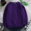 Outono e Inverno Cor Longo-manga T-shirt Moda All-match Estudante fleece-lined Moletom Dos Homens e Mulheres Juventude Solta Dos Homens Pullover T-shirt
