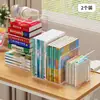 Estante de Armazenamento de Livros para Mesa de Escritório Casa Mesa Livros Arquivos Organização Estante Mesa de Escritório Espessada Transparente Suporte para Livros