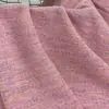 Tecido de malha com listras arco-íris tingido em cetim 250g, fio floral TR, malha de calibre fino, tecido colorido da moda para roupas, blusas e vestidos
