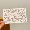 Adesivos de Letras Strass Feliz Aniversário - Decoração de Presente de Alto Valor para Meninas, Pensados Adesivos Strass Brilhantes DIY