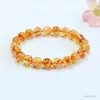 Pulsera de Cristal Amarillo Natural Guan Yu Torre Citrino Popular en Transmisiones en Vivo de Kuaishou y Douyin Venta al por Mayor S5022104
