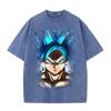Camiseta de Manga Corta con Estampado Digital para Hombre y Mujer Verano Casual Combinable Tendencia Marca Americana Holgada para Hombre y Mujer Top Estilo Retro Antiguo Anime