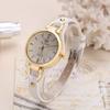 Reloj de cuarzo de cuero PU con correa fina y sencilla informal con remaches estilo punk para mujer, venta al por mayor