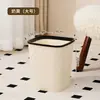 Lixeira Criativa para Dormitório, Sala de Estar, Cozinha, Uso Doméstico, Alto Valor Estético, Lixeira de Hotel com Anel de Pressão, Cesto de Lixo para Banheiro