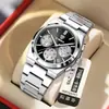 Reloj Multifuncional para Hombre Marca Suiza Nuevo Resistente al Agua Luminoso de Cuarzo Transmisión en Vivo Comercio Exterior Modelo Popular Dropshipping