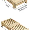 Cama de cochilo multifuncional extensível de madeira maciça para adultos e crianças, adequada para espaços pequenos, expansível e dobrável