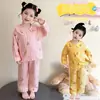 Pijama para Niña Primavera y Otoño 2026 Nuevo Verano Modal Manga Larga Conjunto de Ropa para el Hogar Infantil para Niñas y Bebés