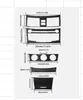 Adecuado para 15-18 Highlander fibra de carbono interior pilar A decorativo pegatinas accesorios de modificación interior de coche