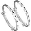Pulsera de Plata de Ley 9999 para Bebé Pulsera Simple de Plata Pura con Forma Regalo de Cumpleaños Luna Llena para Bebé Conmemorativa