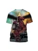Camiseta Estampada Digitalmente 3D de la Película de Terror "Persiguiendo Almas Fantasmales" para Hombre y Mujer de Manga Corta 2024 Venta Caliente Transfronteriza