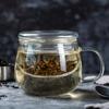 Taza Especial de Hospitalidad para el Hogar Vaso Taza para Té Separación de Agua Té Taza para Té Aromático con Asa con Filtro Vaso Transparente