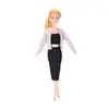 E-commerce Transfronteiriço Vestido para Boneca Barbie de 11 Polegadas 30cm Roupa Externa Pequena e Cheirosa Roupa Externa de Lã Calça de Couro Pronta para Venda