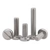Tornillo de cabeza plana ranurada de acero inoxidable 304 M1.6M2M2.5M3M4M5-M10, tornillo de cabeza redonda ranurada GB67