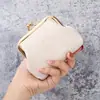 2023 Nuevo Monedero Vintage para Mujer Billetera Corta Hebilla Color Caramelo Bolsa para Monedas Bolsa para Monedas en stock Mayoreo