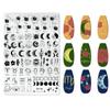 2026 Proveedores Transfronterizos de Fabricantes Estilo Japonés Placas de Estampado para Uñas de Acero Inoxidable Pintura DIY Estampado Plantillas de Transferencia Zx