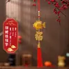 Decorações de Bonsai para o Ano Novo de 2026 Pequenos Pingentes Árvore de Ano Novo Chinês Plantas Verdes em Vasos Pequenos Enfeites de Lanterna Vermelha Arranjo do Festival da Primavera