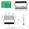 Caja de Aviación de Acero Inoxidable 304 con Asa de Resorte Engrosada, Caja de Batería para Equipo Industrial 140, Caja de Aluminio con Asa Plegable