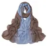Novo Estilo Cachecol de Chiffon com Pérolas em Gradiente de Cor Círculo com Strass Cachecol de Minorias Étnicas Lenço de Cabeça Africano Malaio Indonésio