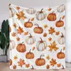 Manta de franela de Amazon bestseller transfronteriza con diseños de calabaza y calavera para Halloween, Navidad y Acción de Gracias