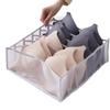 Caixa Organizadora de Gaveta Doméstica com Divisórias Caixa de Armazenamento para Guarda-Roupa Caixa de Armazenamento de Rede Organizador para Roupa Íntima, Sutiã e Meias
