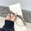 Novos Óculos Tr90 Anti-Luz Azul para Homens e Mulheres Armação Quadrada Popular Mesmo Estilo Podem Ser Equipados com Lentes de Grau para Miopia Armação Óculos Atacado