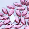 Rhinestones Acrílicos Ojo de Caballo de 9*18mm Sin Agujeros, Rhinestones de Fondo Plano para Joyería, Materiales Hechos a Mano para DIY, Decoración de Manualidades para Ropa