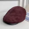 Nova Boina Artística Retro Respirável Estilo Britânico para Mulheres, Chapéu de Pintor Elegante Versátil para Outono, Afina o Rosto