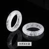 Anillo Corredizo de Ágata Natural Colgante Pequeño de Jade de Gama Alta Pulsera Juguete Colgante de Anillo Corredizo de Calabaza Accesorios DIY