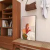 Chica de Luz y Sombra Pintura Colgante Arte Sanador Pintura Decorativa Dormitorio Cálido Mesita de Noche Pintura Ilustración Sala de Estar Nicho Mural