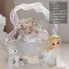 Decoración de Pastel de Princesa Elsa de Cuarta Generación Dibujos Animados Muñeca Elsa de Frozen Figura de Olaf Topper de Castillo