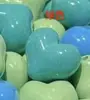Corazón Facetado de Turquesa Magnetita Accesorios Hechos a Mano DIY para Tejer Pulseras, Colgantes con Cuentas y Joyería