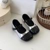 Zapatos de Cuero para Niñas Estilo Literario Retro Primavera y Otoño 2025 Nuevos Zapatos Pequeños de Cuero Dulces de Moda para Bebé