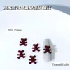 Estilo Ins Flash Urso Desenho Animado Liga de Joias para Nail Art Colorido Dopamina Coelho Biscoito Adesivo para Unha Venda por Atacado