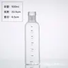 Nova Garrafa de Vidro 500ml 750ml Escala de Tempo Copo de Beber Popular 300ml Garrafa de Água de Vidro Resistente a Altas Temperaturas