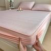 Lençóis de Cama Ajustados Envoltos 360°, Colcha de Alta Qualidade Tipo Acolchoada, Conjunto de Lençóis de Cama Universal para Todas as Estações, Proteção para Colchão Simmons
