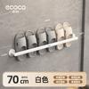 Estante de Pared para Zapatillas de Baño Sin Taladro Aluminio Espacial Inodoro Estante de Almacenamiento de Zapatos de Pared para Inodoro