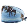Gorro de Trabajo para Clínica Transfronteriza, Gorro Quirúrgico de Copa Redonda, Gorro sin Visera para Personal Médico, Gorro con Amarre Trasero, Gorro Protector