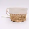 Estilo pastoral calabaza de agua de pasto tejido cesta de almacenamiento tejida tamaño estilo material natural cuerda de algodón cesta de almacenamiento comercio exterior supermercado