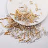 Tubo Torcido Banhado a Prata Tubo Longo Tubo Espiral de Contas de Arroz Contas DIY Pulseira Colar Feito à Mão Contas Joias Materiais Acessórios