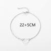 Accesorios Europeos y Americanos para Pies Transfronterizos, Modernos y Sencillos, Tobillera de Aleación con Corazón Corazón de la Suerte, Accesorios Pequeños y Frescos para Mujeres