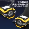 Luz de Clip para Sombrero con Sensor Star Warrior, Lámpara de Pesca de Luz Fuerte, Luz Recargable para Visera de Sombrero, Linterna Frontal, Luz para Acampar, Linterna, Lámpara de Iluminación